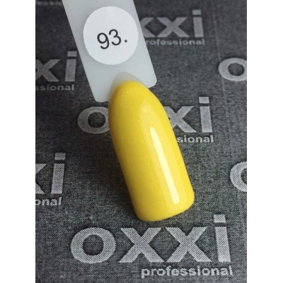 Гель лак Oxxi №093 (желтый с еле заметными блестками)