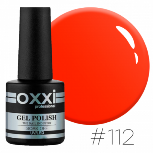 ملمع جل Oxxi # 112 (أحمر برتقالي ساطع ، نيون)