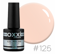 Гель лак Oxxi №125 (очень светлый розово-персиковый)