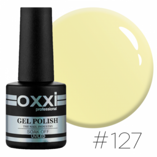 Oxxi gel polish #127 (light lemon)