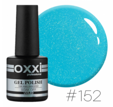 Гель лак Oxxi №152 (яркий голубой с микроблеском)