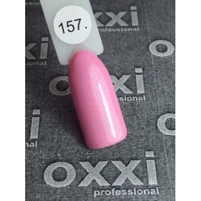 Oxxi gel polish #157 (bright soft-pink with micro-shine)