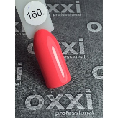 Oxxi gel polish #160 (bright light coral, neon)