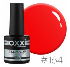 Oxxi gel polish #164 (bright red-orange, neon)