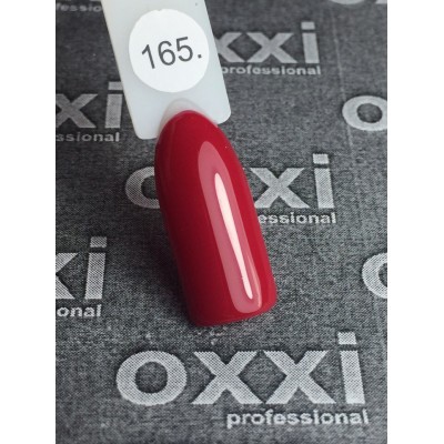 Oxxi gel polish #165 (dark crimson-red)