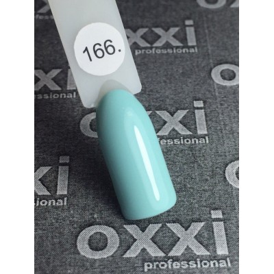 Oxxi gel polish #166 (light turquoise)