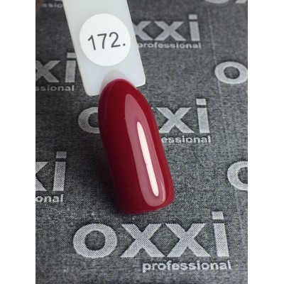 Oxxi gel polish #172 (dark red)