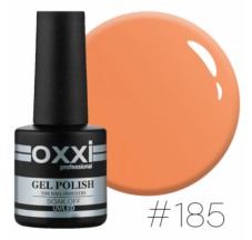 Oxxi gel polish #185 (bright orange, neon)