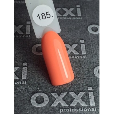 Гель лак Oxxi №185 (яркий оранжевый, неоновый)