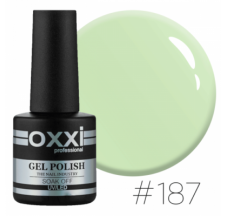 Oxxi gel polish #187 (pale lettuce-green)