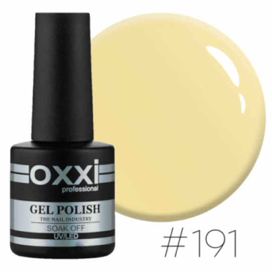 Oxxi gel polish #191 (pale yellow)