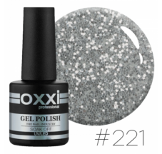 Oxxi gel polish #221 (white gold with a slight blue sheen)