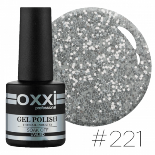 Oxxi gel polish #221 (white gold with a slight blue sheen)