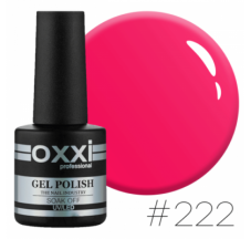 Oxxi gel polish #222 (bright crimson-pink)