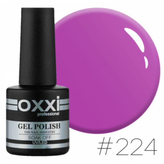 Oxxi gel polish #224 (dark fuchsia)
