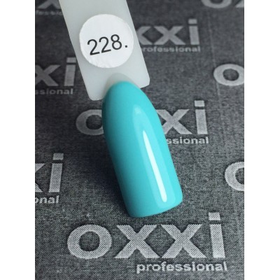 Oxxi gel polish #228 (light turquoise)
