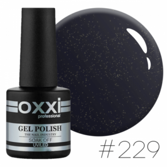 Oxxi gel polish #229 (dark, micro-shine)