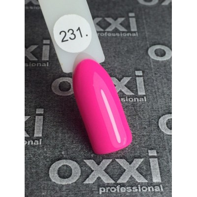 Oxxi gel polish #231 (bright pink)