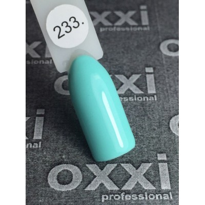 Oxxi gel polish #233 (light green, mint green)