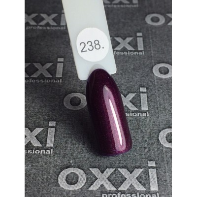 Гель лак Oxxi №238 (баклажановый, микроблеск)