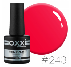 Oxxi gel polish #243 (bright pink, neon)