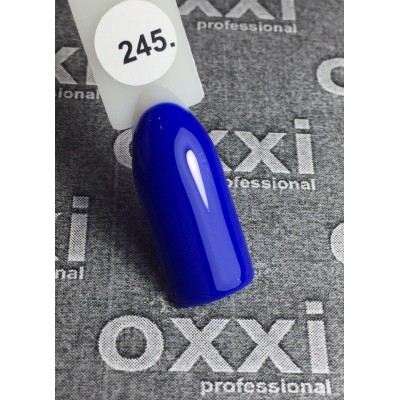 Oxxi gel polish #245 (bright blue, neon)