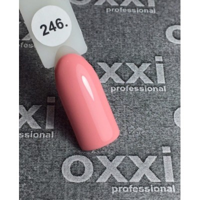Гель лак Oxxi №246 (светлый кораллово-розовый)