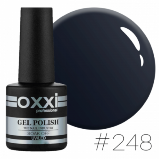 Oxxi gel polish #248 (dark graphite)