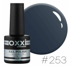 Oxxi gel polish #253 (dimmed green-gray)