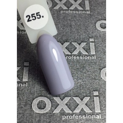 Oxxi gel polish #255 (slightly purple gray)