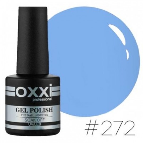 Oxxi gel polish #272 (cerulean blue)