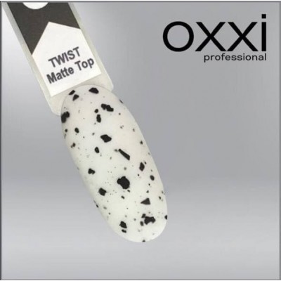 قمة لتلميع الجل Oxxi Professional Twist Top Matte ، 10 مل