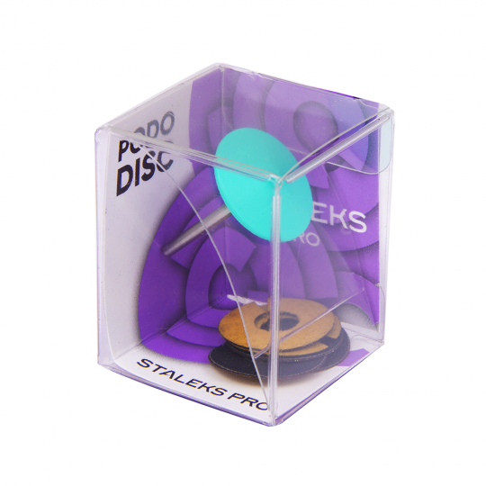 Педикюрный диск пластиковый скошенный со сменным файлом-кольцом Staleks Pro Pododisc
