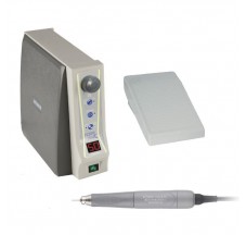 Saeshin Forte F200A nail drill with H500 brushless handpiece, 50K + speed pedal