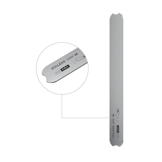 Metal straight nail file base Staleks EXPERT 20 (MBE-20)