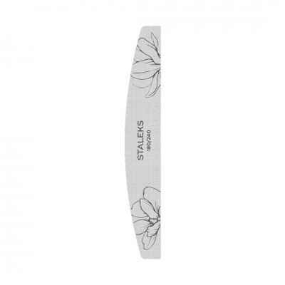 Mineral crescent nail file Staleks EXPERT 40 180/240 grit, 25 pcs