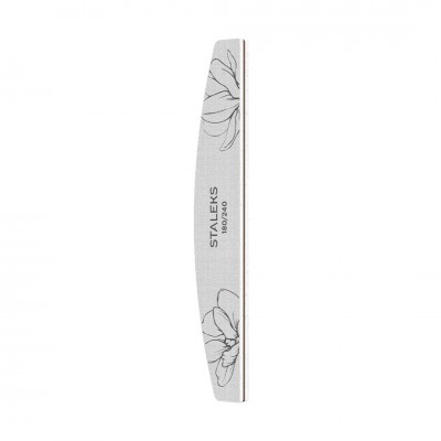 Mineral crescent nail file Staleks EXPERT 40 180/240 grit, 25 pcs
