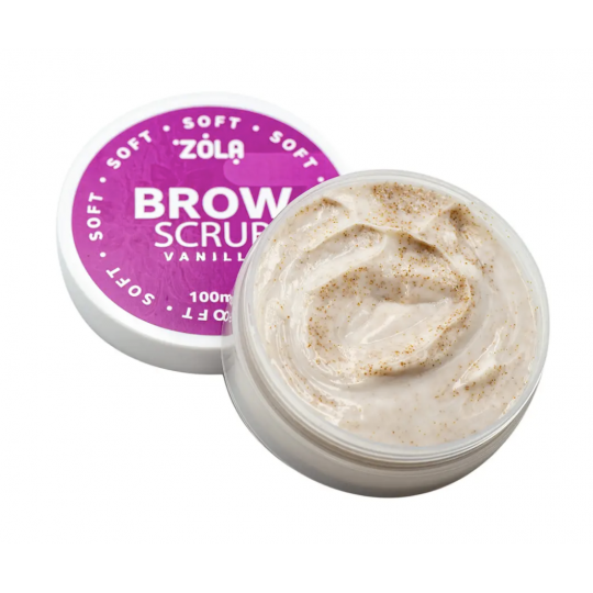 Zola Eyebrow scrub with vanilla aroma, 100 ml
