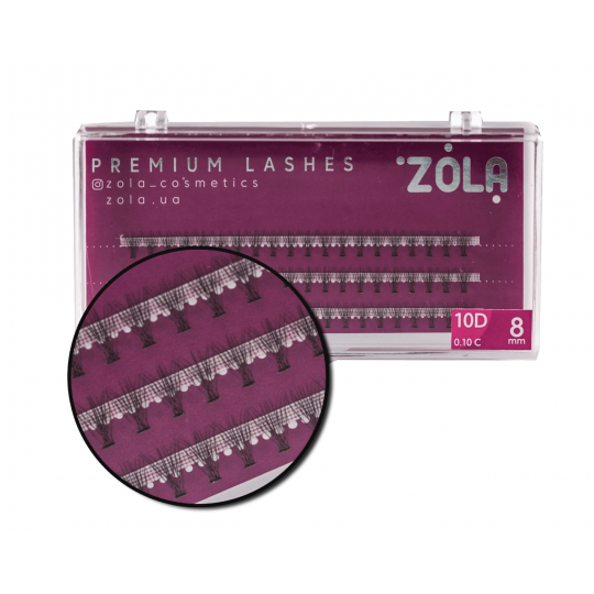 Zola Eyelashes in bundles 10D (8mm)