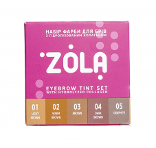 Zola Eyebrow Color Set in sachet (5x5ml)