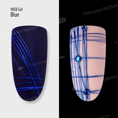 Gel spider web blue PNB / UV / LED WebGel Blue