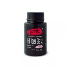 Base with nylon fibers Fiber Base PNB, translucent pink, 30 ml