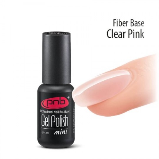 Nylon Fiber Base PNB, Clear Pink, 4 ml